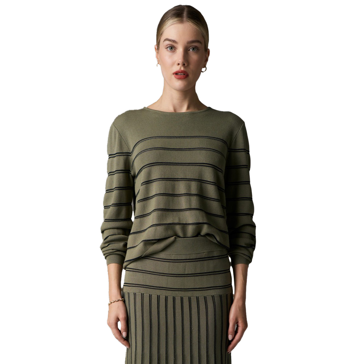 POL Gizelle Lurex Knit Top